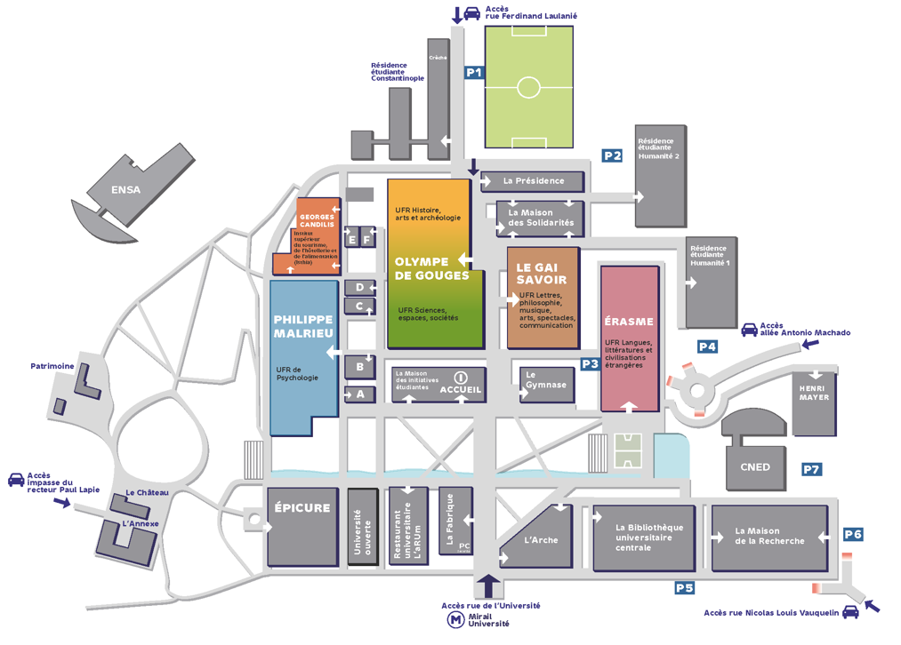 Plan du campus